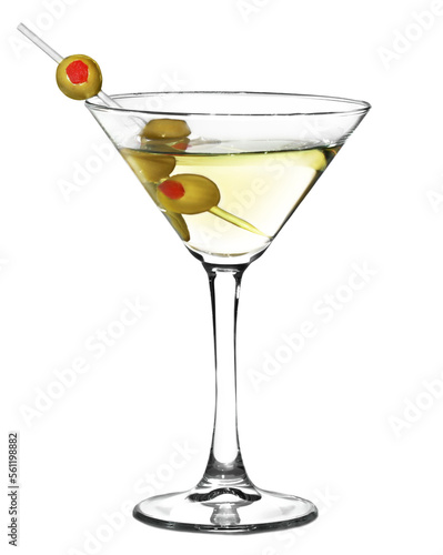 Martini Fresh tasty colored cocktail with fruit photo
