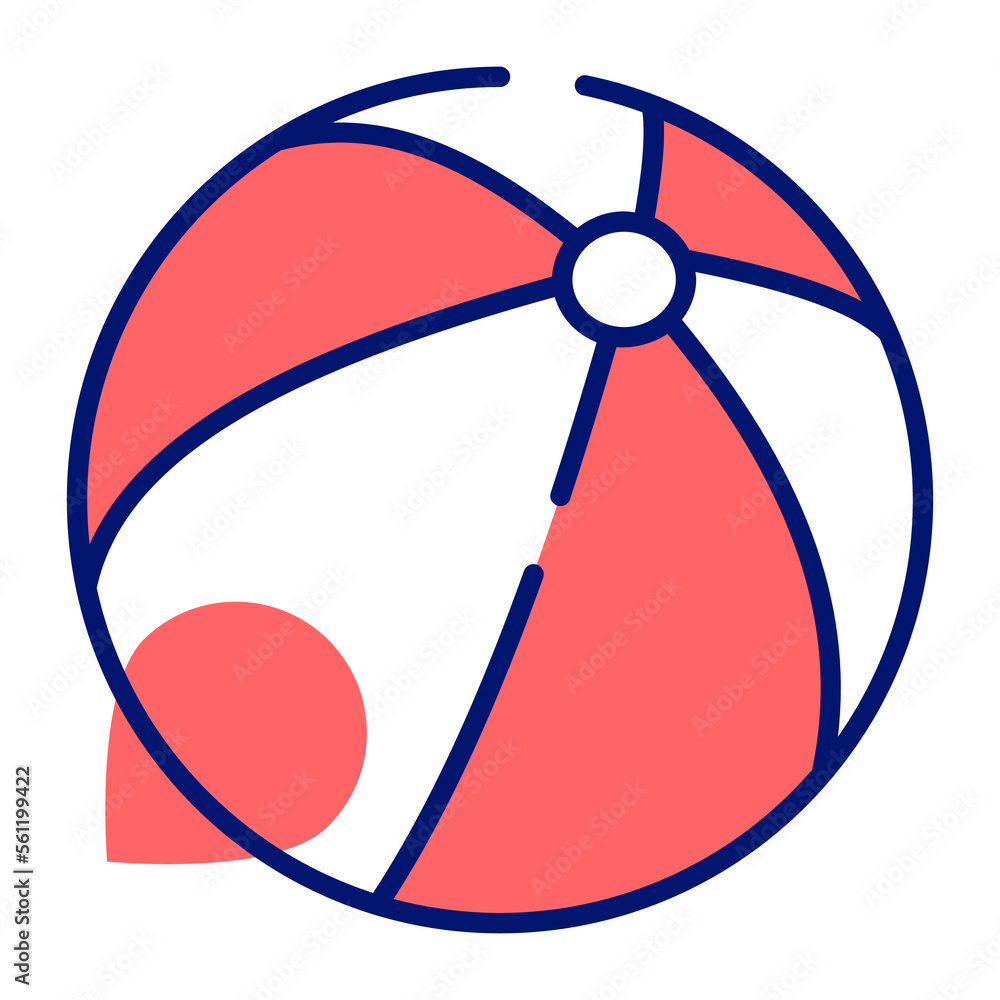 Editable vector of beach ball in modern style, easy to use Editable vector of beach ball in modern style, easy to use