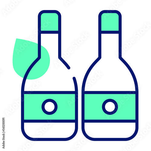 Wine bottles vector design in editable style, alcoholic drink