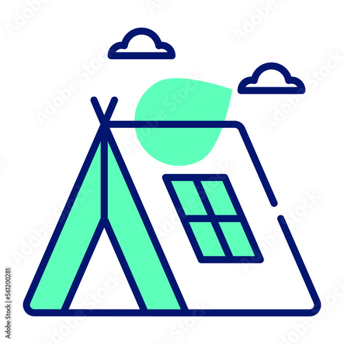 An amazing icon of camp in modern style