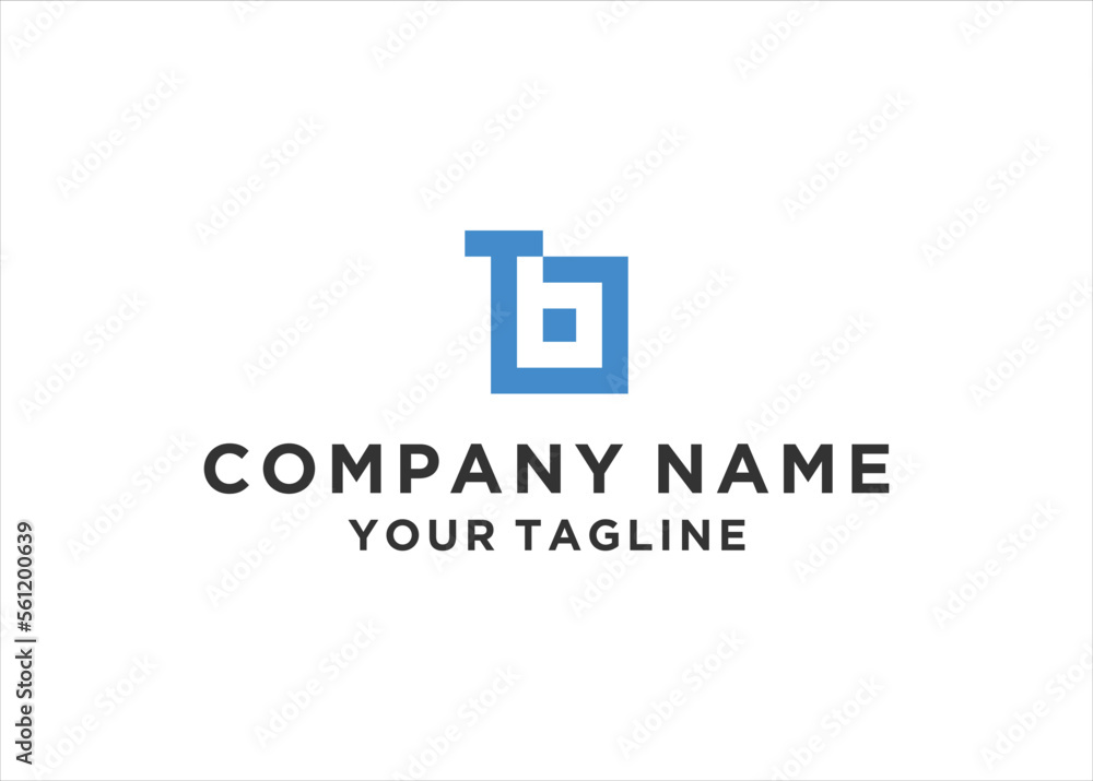 initial Letter TB Logo Design Vector