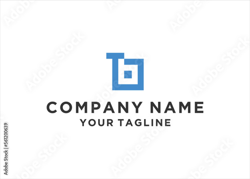 initial Letter TB Logo Design Vector