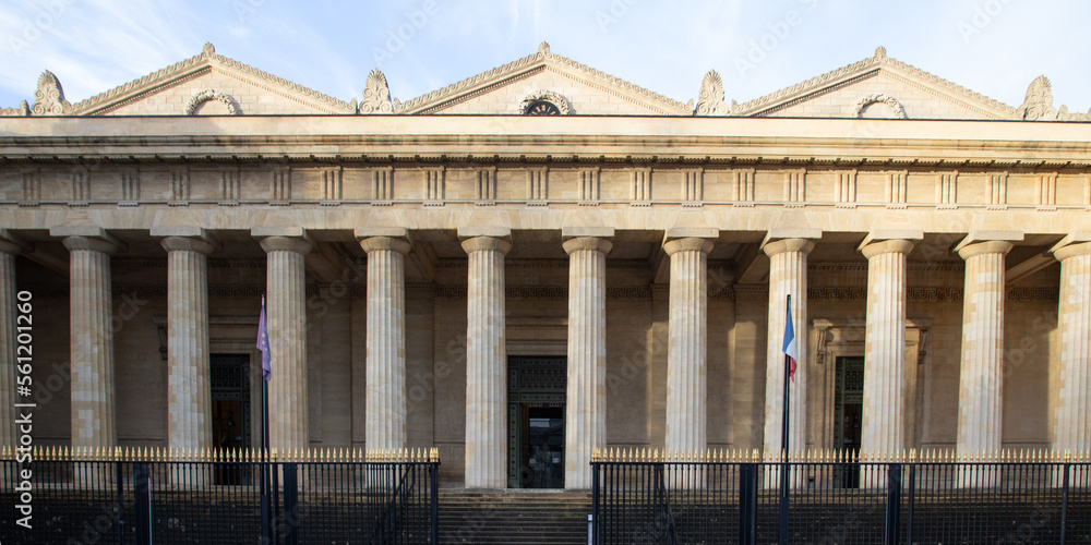 Court of Bordeaux architecture facade classic design in city center France Court of Bordeaux architecture facade classic design in city center France