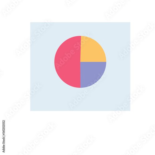 Free Download pie chart flat icon - GFXLoad