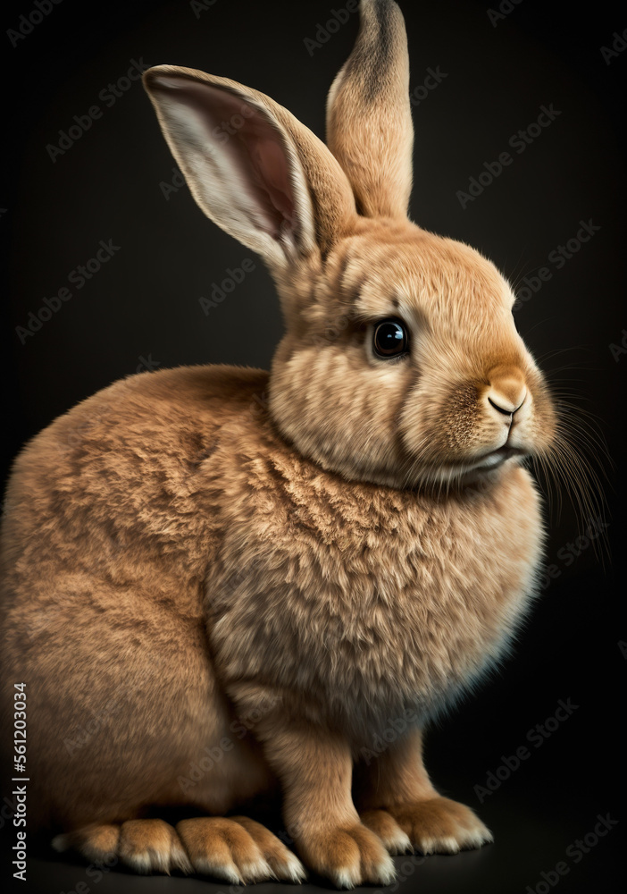 Obraz premium Generative AI. Rabbit No. 13