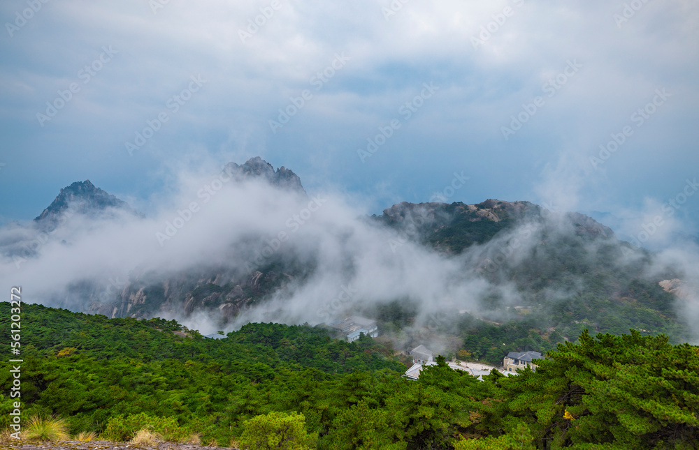 Natural scenery of Huangshan Scenic Area in Anhui Province