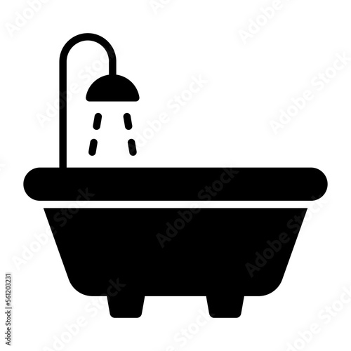 Creative vector of bathtub, bathing and spa editable vector