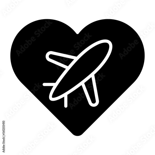 An amazing icon of honeymoon travel in trendy style