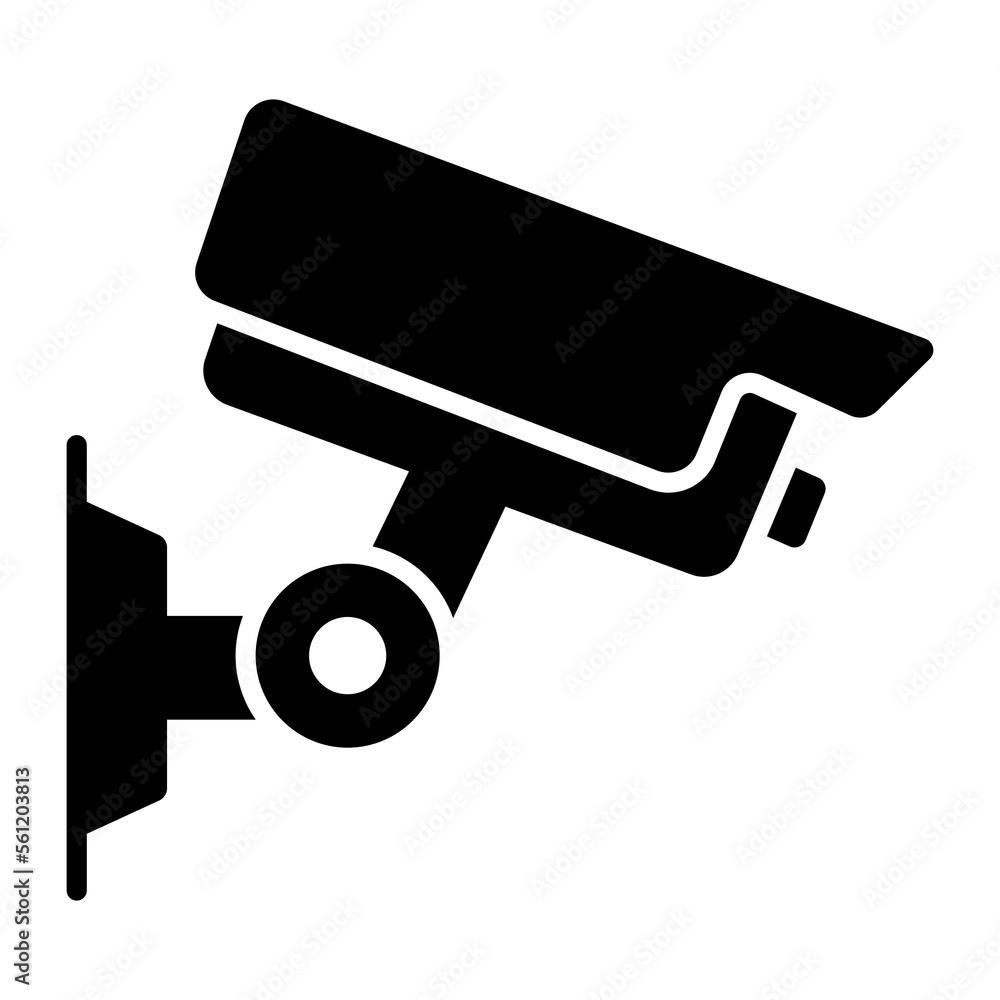Cctv camera surveillance icon, security camera vector in editable style Cctv camera surveillance icon, security camera vector in editable style