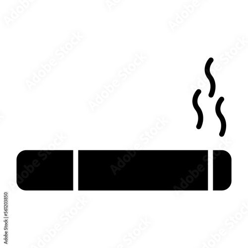 An amazing icon of cigarette, vector of smoking substance