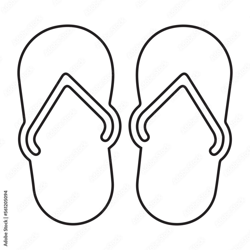 Flip, flops, sandals icon Flip, flops, sandals icon