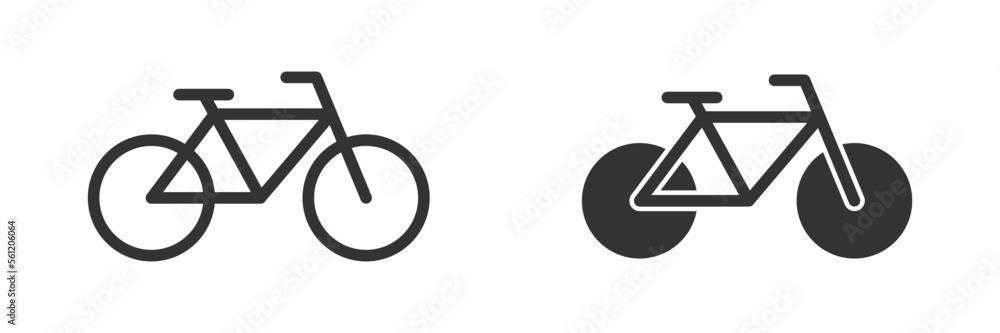 Bicycle icon. Simple design. Vector illustration. Bicycle icon. Simple design. Vector illustration.