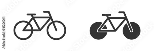 Bicycle icon. Simple design. Vector illustration.