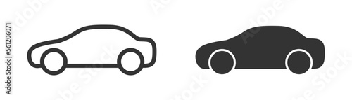 Car icon. Simple design. Vector illustration.