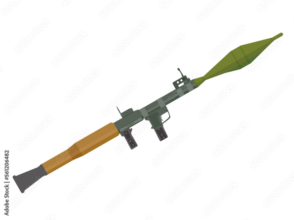 Fototapeta premium 対戦車ロケット砲のイラスト