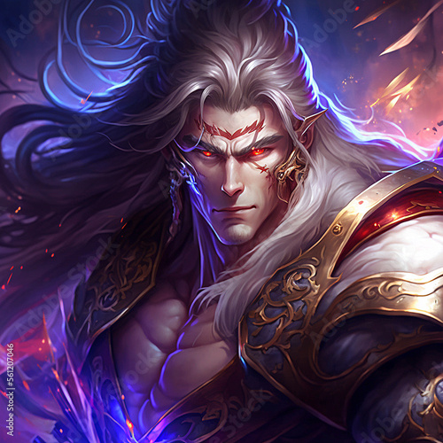 Mobile Legend Zilong Character Red Eye Digital Art Image photo