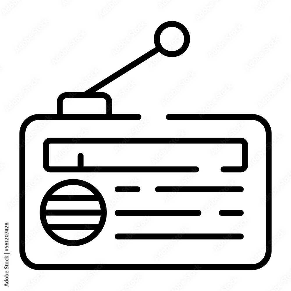 Radio icon for premium use, editable vector Radio icon for premium use, editable vector