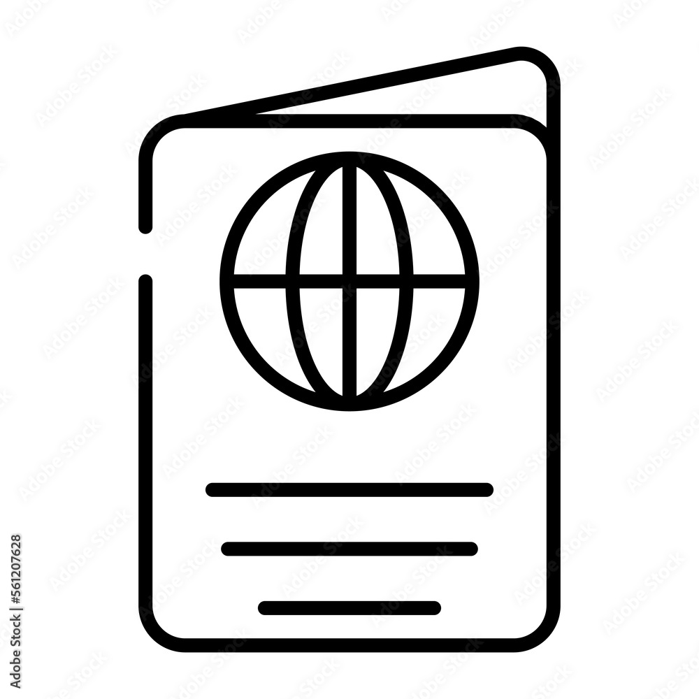 Get this editable vector of passport, easy to use icon Get this editable vector of passport, easy to use icon