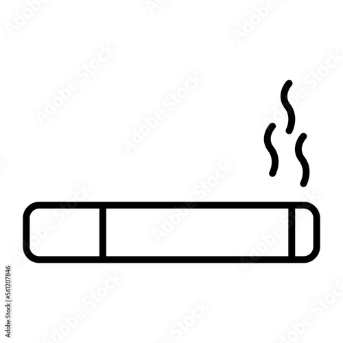 An amazing icon of cigarette, vector of smoking substance