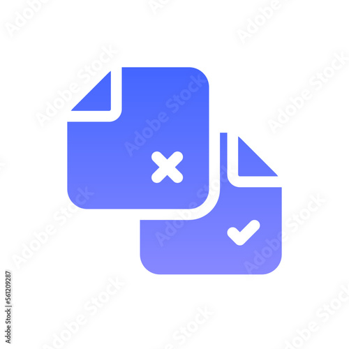 version flat gradient icon