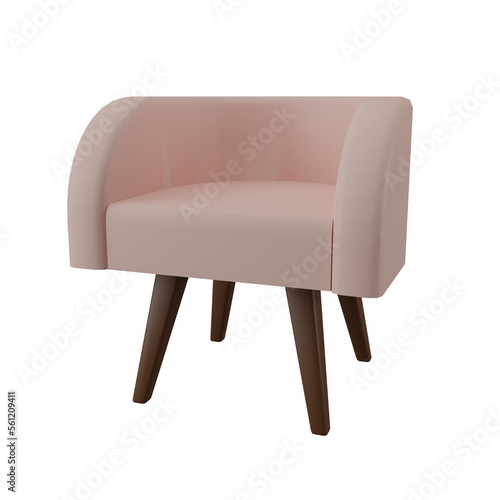 Fototapeta Naklejka Na Ścianę i Meble -  Pink couch modern design.3D rendering