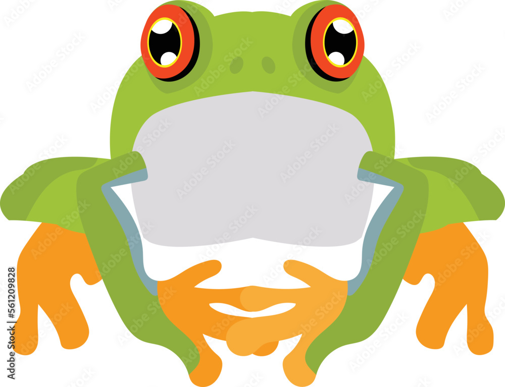 Frog vector image or illustration.