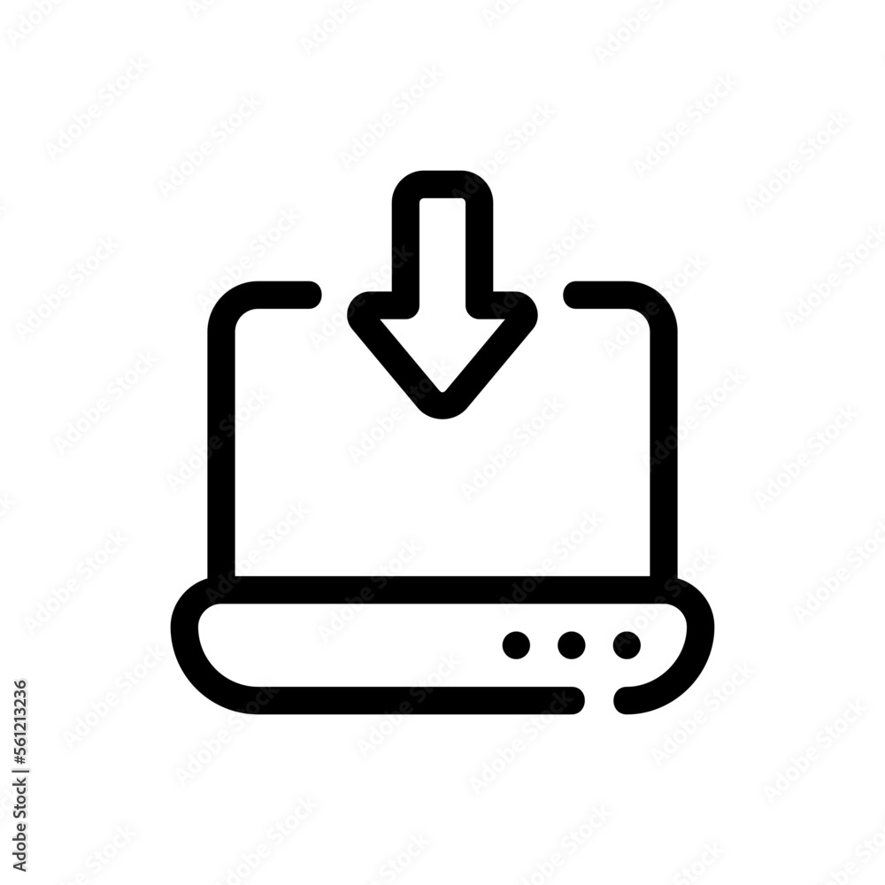 download line icon download line icon