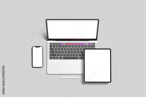 Multi Device Blank Mockup photo