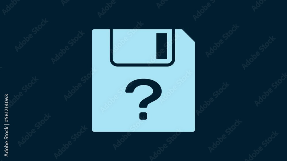 White Unknown document icon isolated on blue background. File with Question mark. Hold report, service and global search sign. 4K Video motion graphic animation White Unknown document icon isolated on blue background. File with Question mark. Hold report, service and global search sign. 4K Video motion graphic animation