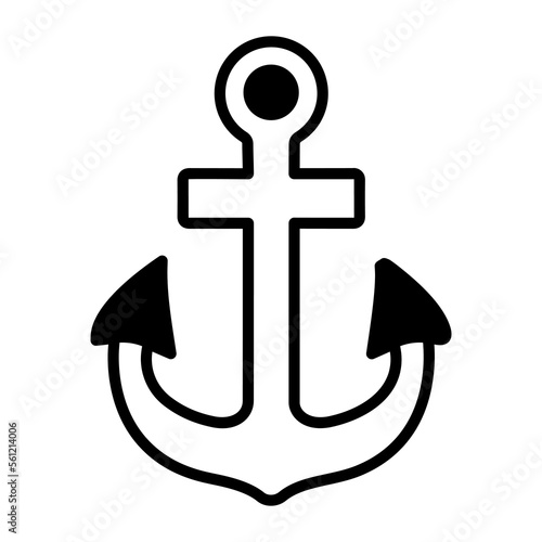 Check this beautiful vector of anchor, harbor tool boat anchor