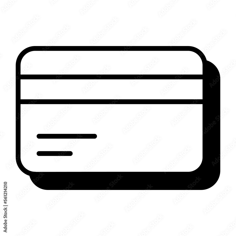 Debit card vector, credit card icon of atm card Debit card vector, credit card icon of atm card