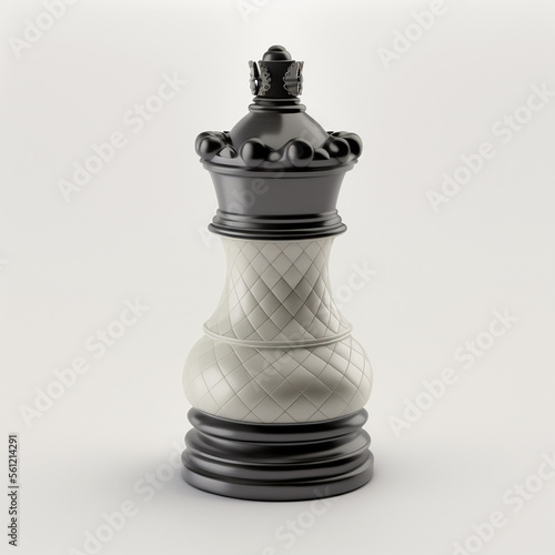 Isolated Chess Piece on White Background