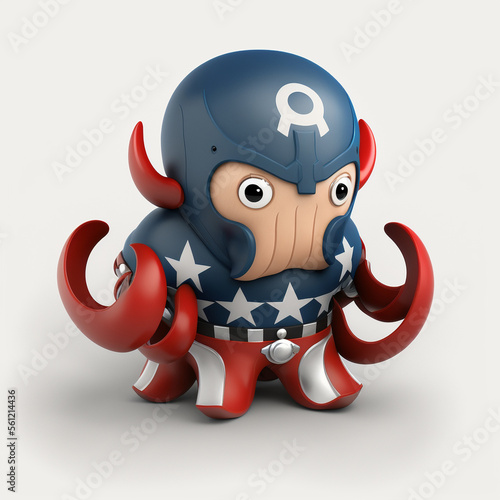 Superhero and Sea Creature