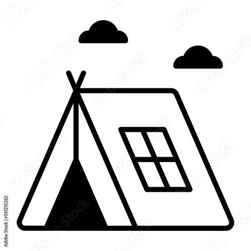 An amazing icon of camp in modern style