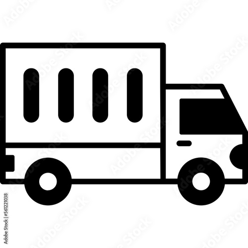 Shipping van Trendy Color Vector Icon which can easily modify or edit
