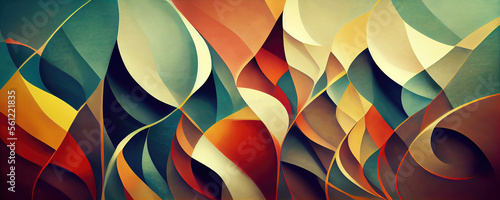 Abstract colorful christmas wallpaper background panorama header (Generative AI)
