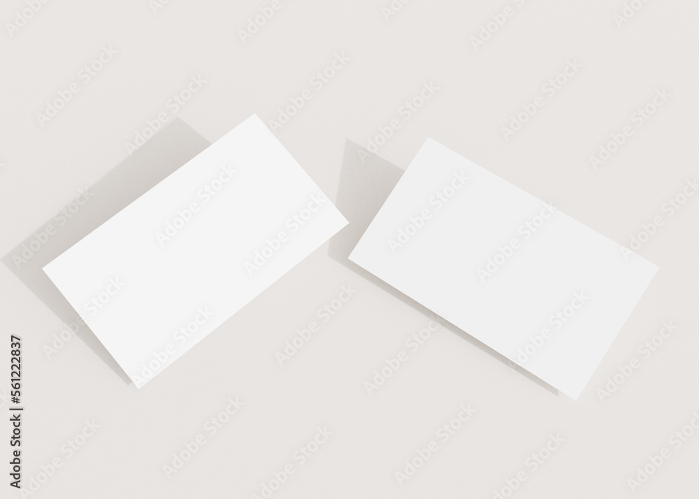 Clean minimal business card mockup Clean minimal business card mockup