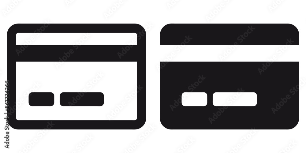 ofvs302 OutlineFilledVectorSign ofvs - credit card vector icon . payment sign . finance symbol . isolated transparent . black outline and filled version . AI 10 / EPS 10 / PNG . g11642
