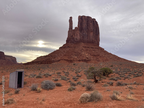 Monument Valley and Outhouse