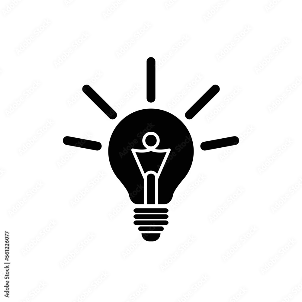 Bright light bulb icon symbol vector. Concept of finding a good idea or saving electricity. Bright light bulb icon symbol vector. Concept of finding a good idea or saving electricity.