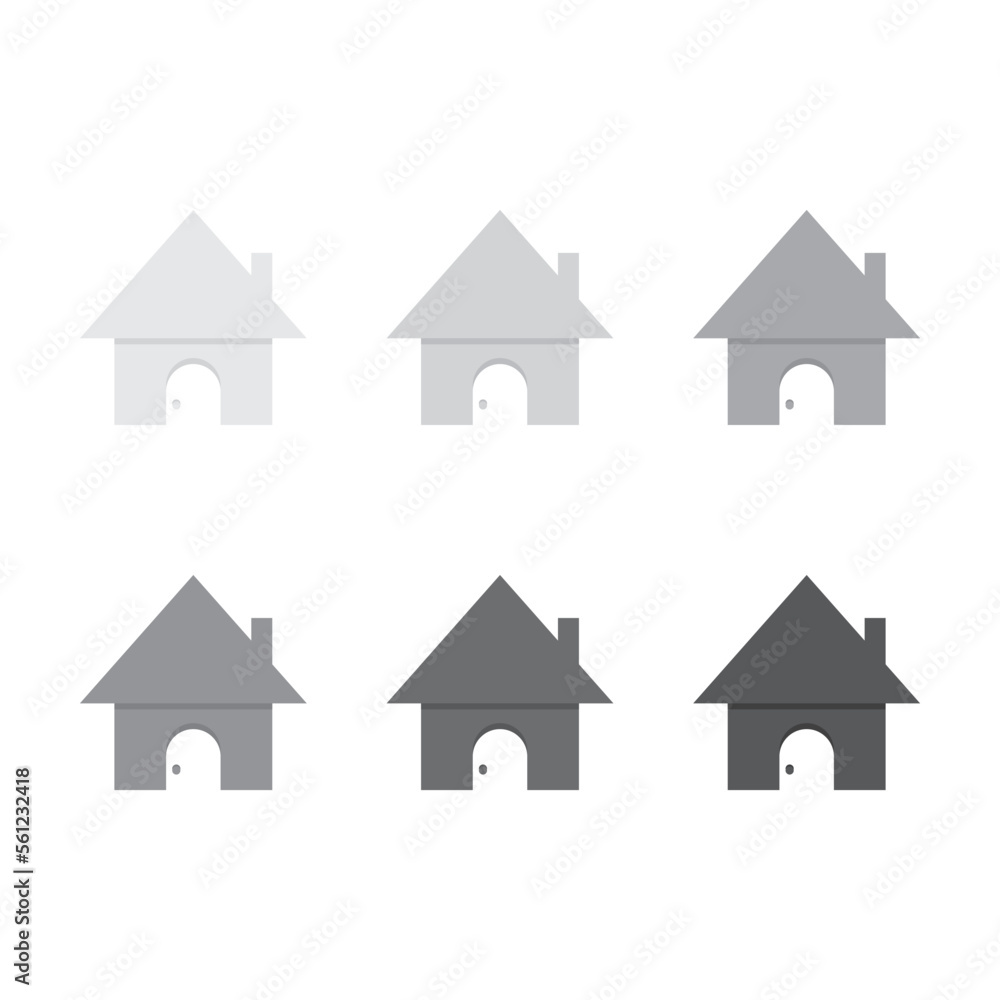 Home icon. Address icon. flat design vector illustration Home icon. Address icon. flat design vector illustration