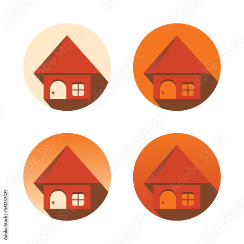 House icon, flat style vector illustration