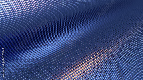 Silver chrome metallic technology background, 3d metal squares pattern.