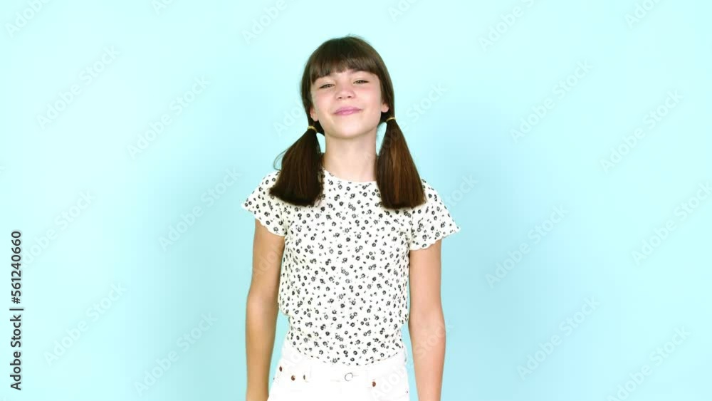 Little girl showing ok sign with fingers over isolated background Little girl showing ok sign with fingers over isolated background