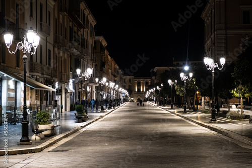 central street in Campobasso  Molise region  Italy