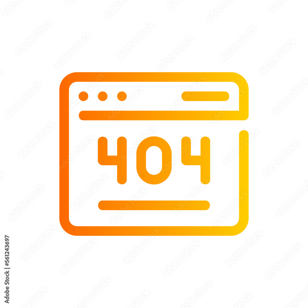 404 error gradient icon 404 error gradient icon