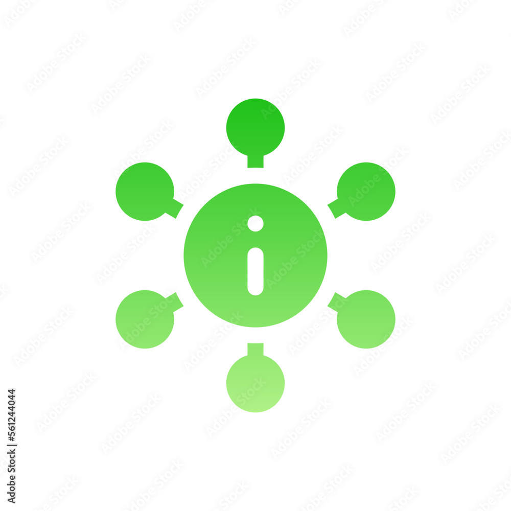 information flat gradient icon information flat gradient icon