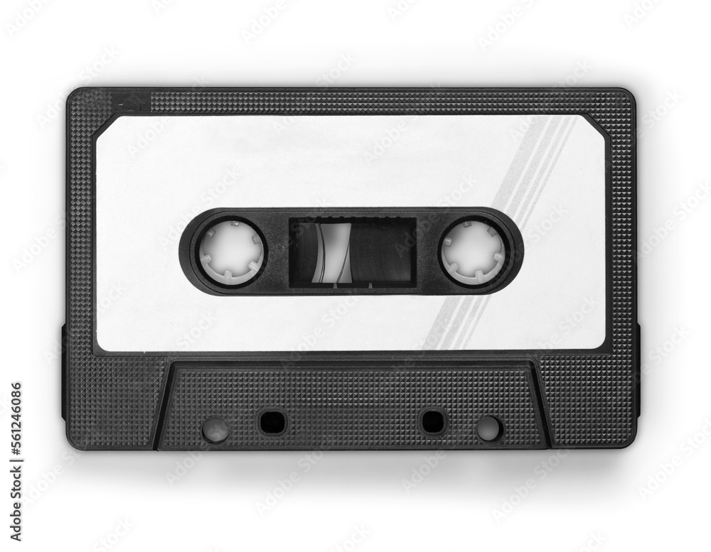 Old retro audio cassette tape 1980s Old retro audio cassette tape 1980s