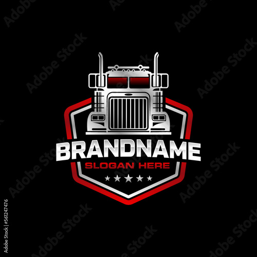 trucking vector illustration. automotive logo