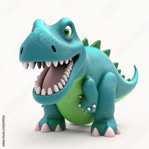 tyrannosaurus rex dinosaur 3d toy  generative ai 